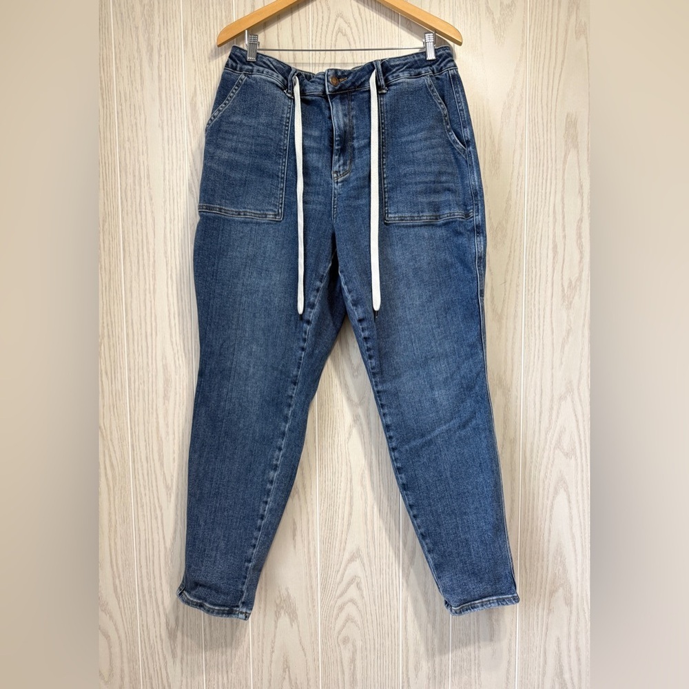 Judy Blue Size 14W Drawstring Utility Skinny Jeans
